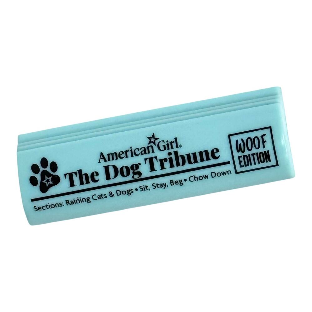American Girl Newspaper Magnetic Toy For Dogs Sporty Pet Outfit Blue Play Toy